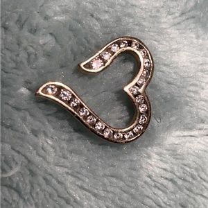 10kt Gold Heart with Diamonds